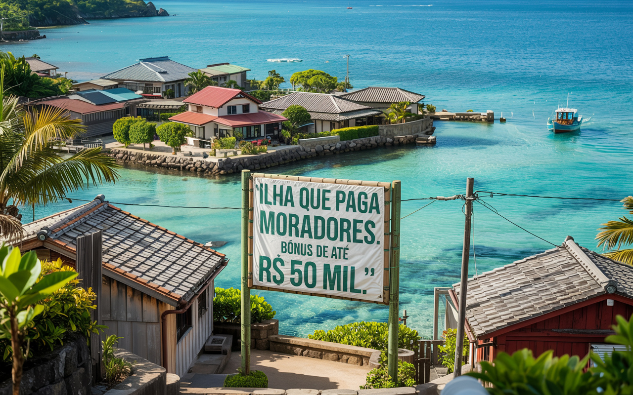 A ilha que paga moradores para viver lá: envelhecimento acelerado, casas vazias e bônus de até R$ 50 mil por recém-chegado